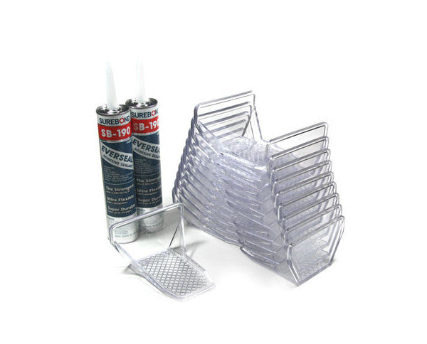 Arrêt-neige SnoBlox Ace en polycarbonate – (12,7 cm de large) Garde-corps uniquement