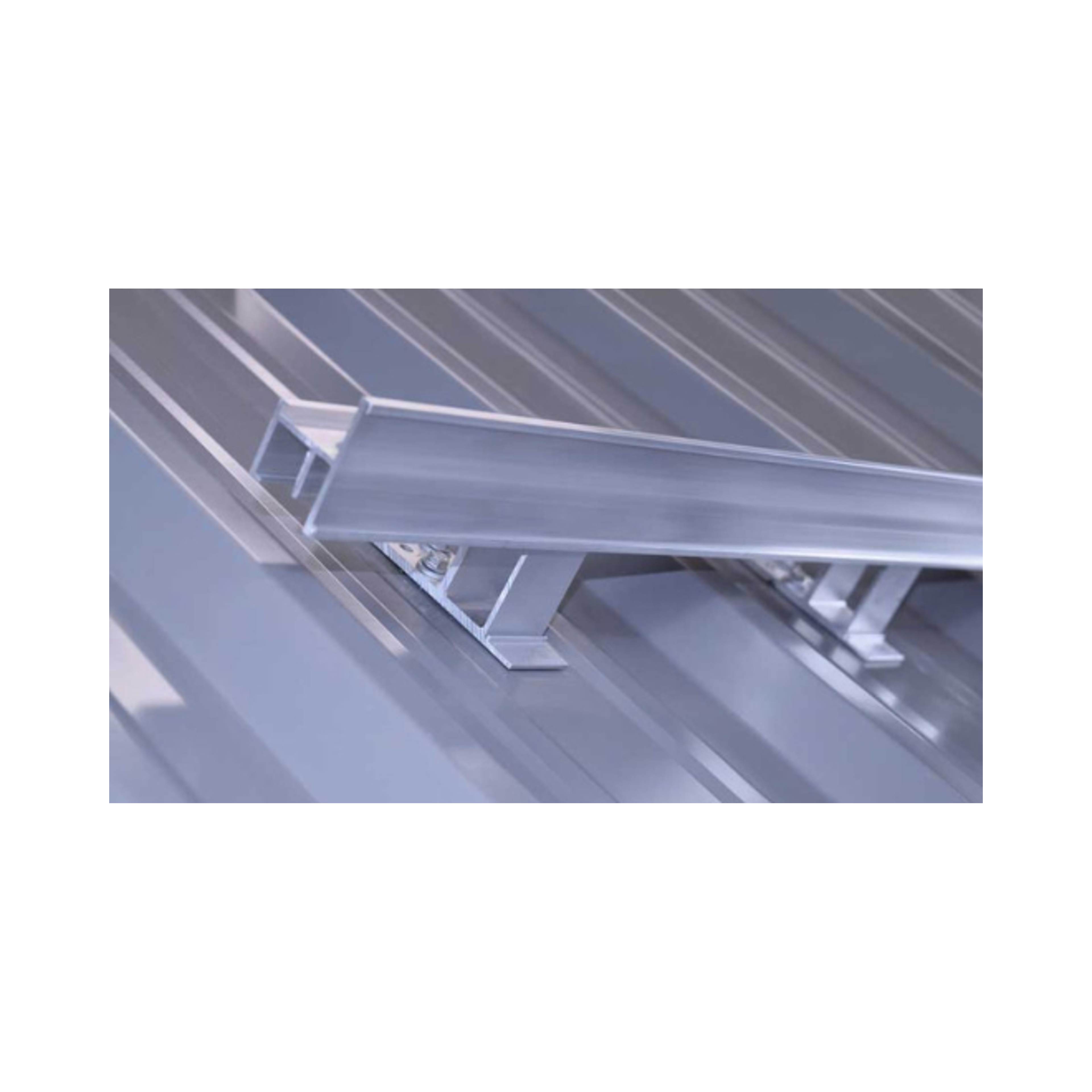 Système de rétention de neige à visser ColorBar pour toitures métalliques – Barre à neige en aluminium robuste