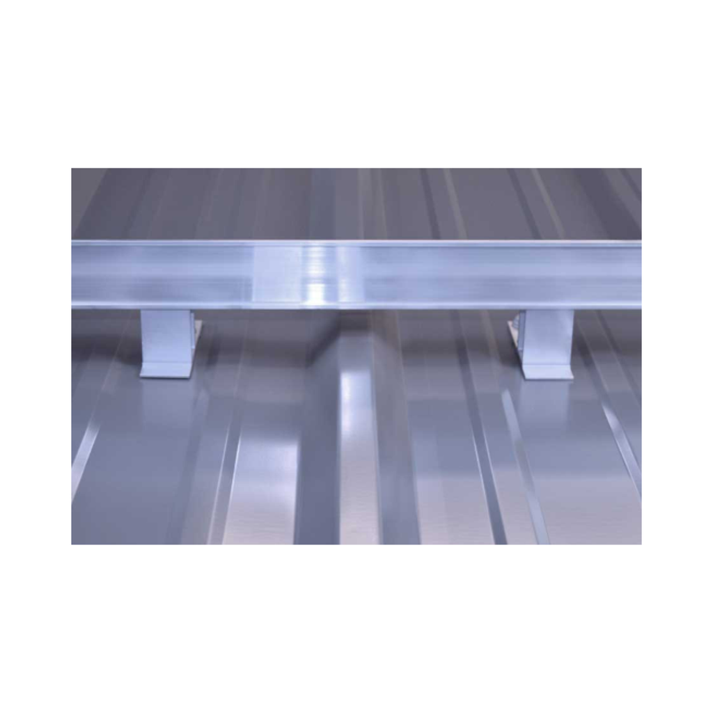 Système de rétention de neige à visser ColorBar pour toitures métalliques – Barre à neige en aluminium robuste