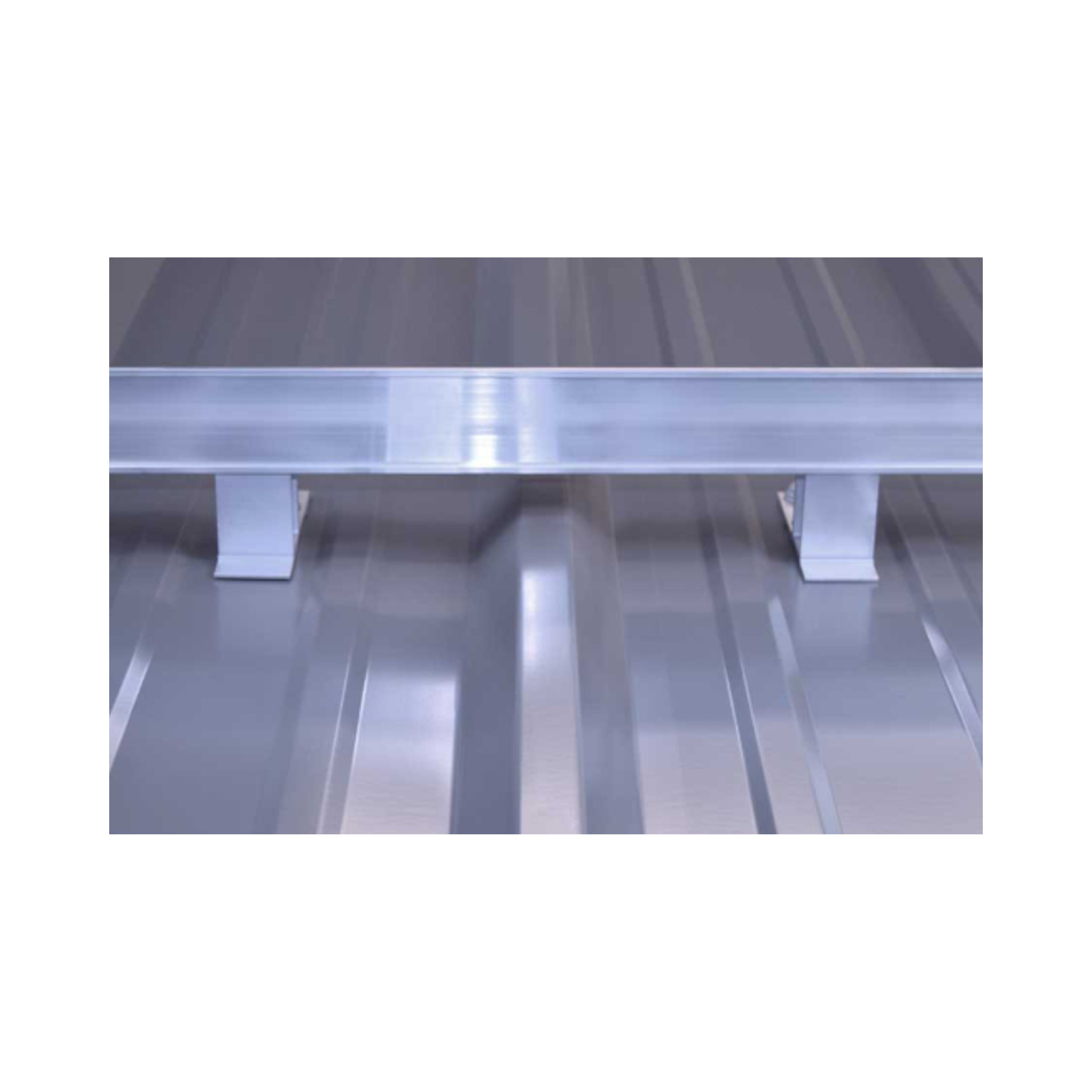 Système de rétention de neige à visser ColorBar pour toitures métalliques – Barre à neige en aluminium robuste