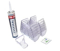 EcoJax adhesive-mounted snow guard 25 pack kit with SB-190 adhesive and cleaning wipes, ships from Canada