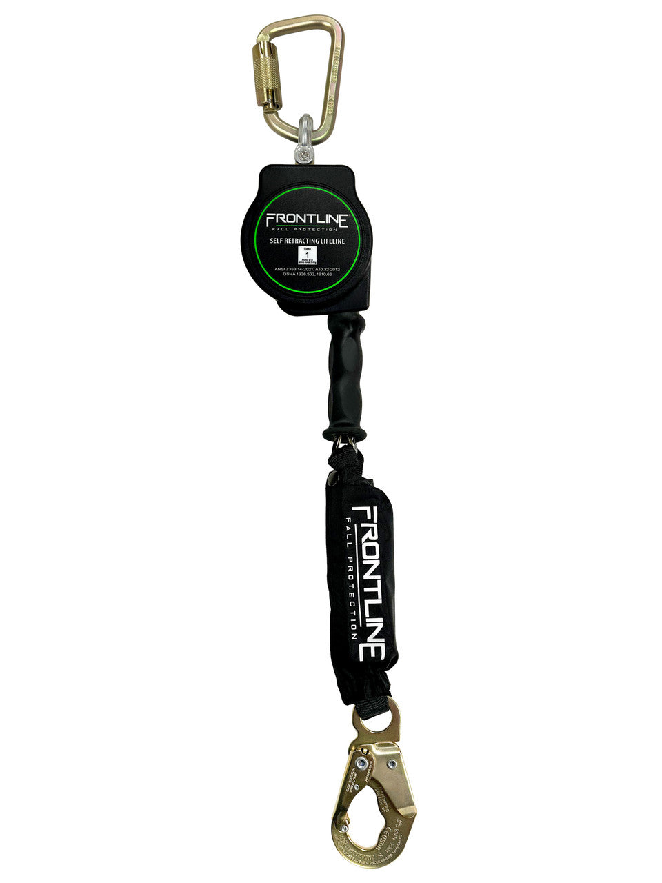 Frontline RPG10 10 ft Cable Self-Retracting Lifeline with steel snap hook end