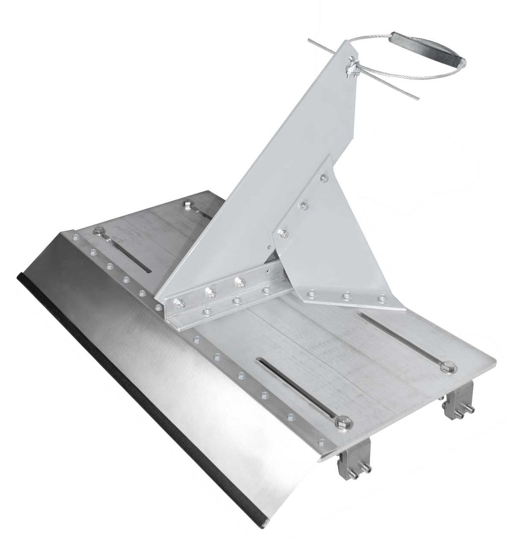 VentSaver HD with wing kit mounted on the 12-24 standing seam plate (VentSaver sold separately)