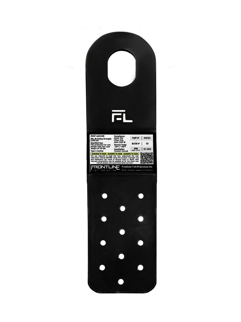 Frontline PitchFast roof anchor - black