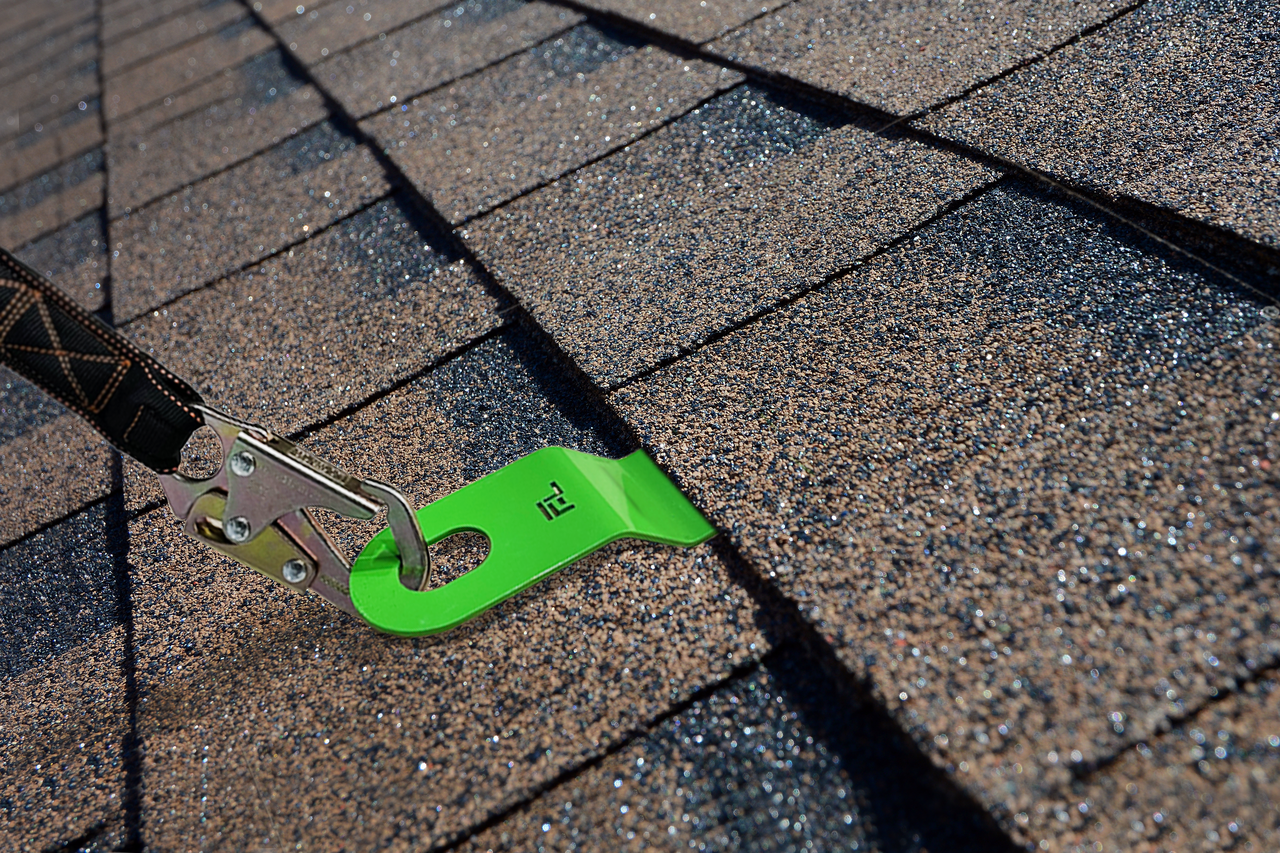 Frontline PitchFast roof anchor installed on residential roof
