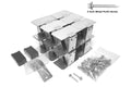 SnowCatchers stainless steel snow guard 25-piece kit with screws and gasket tape for metal roofs