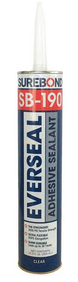 Surebond SB-190 Clear Metal Roof Snow Guard Adhesive