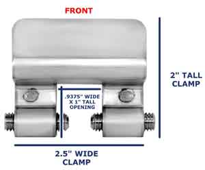 SnoBar Clamp Front View