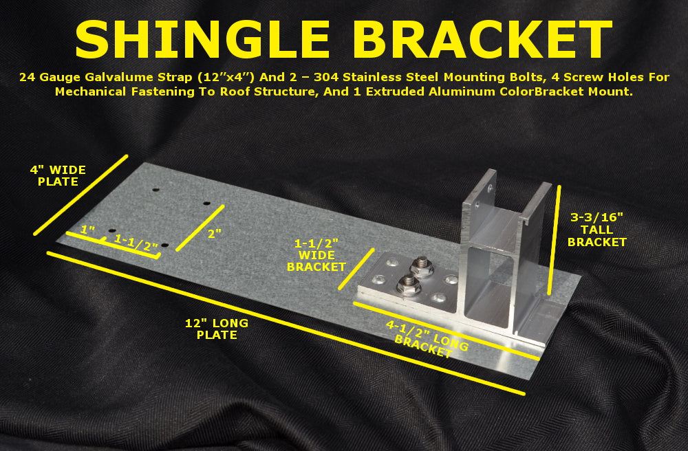 Shingle Bar Mounting Bracket for SnoBar / ColorBar (Canada)