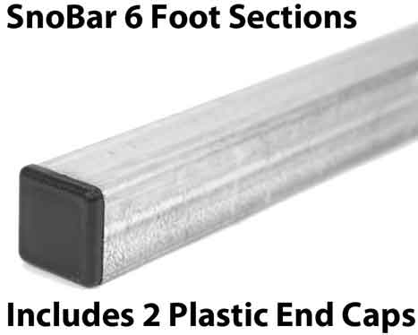 6 ft Galvanized SnoBar – Snow Rail/BAR ONLY (No Clamps)